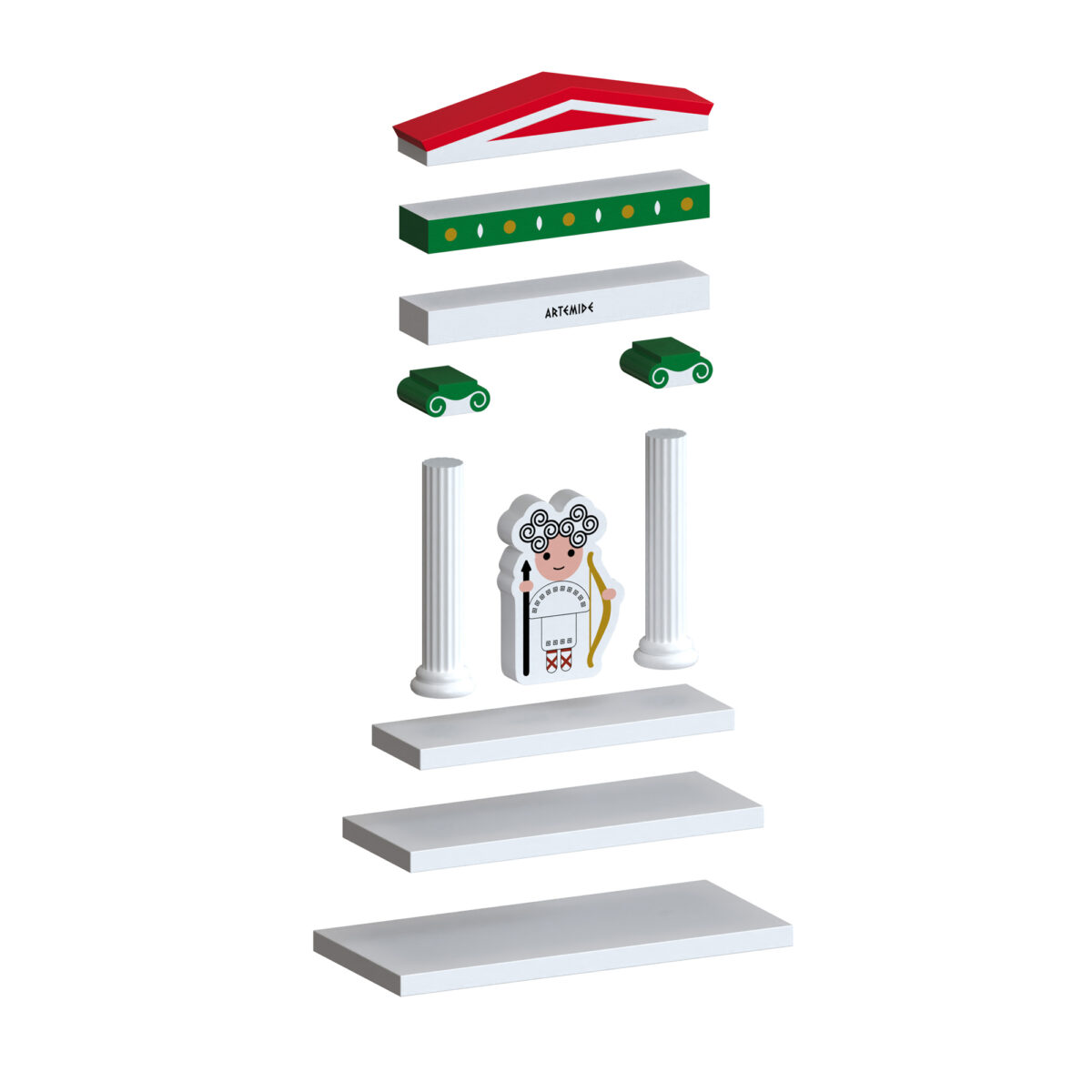 Tempio di Artemide – gioco stem educativo in legno magnetico