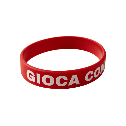 Bracciale Syrakous rosso in silicone Gioca con il Mito